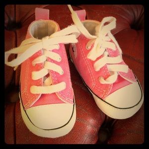Sweet pink baby converse high tops!!!